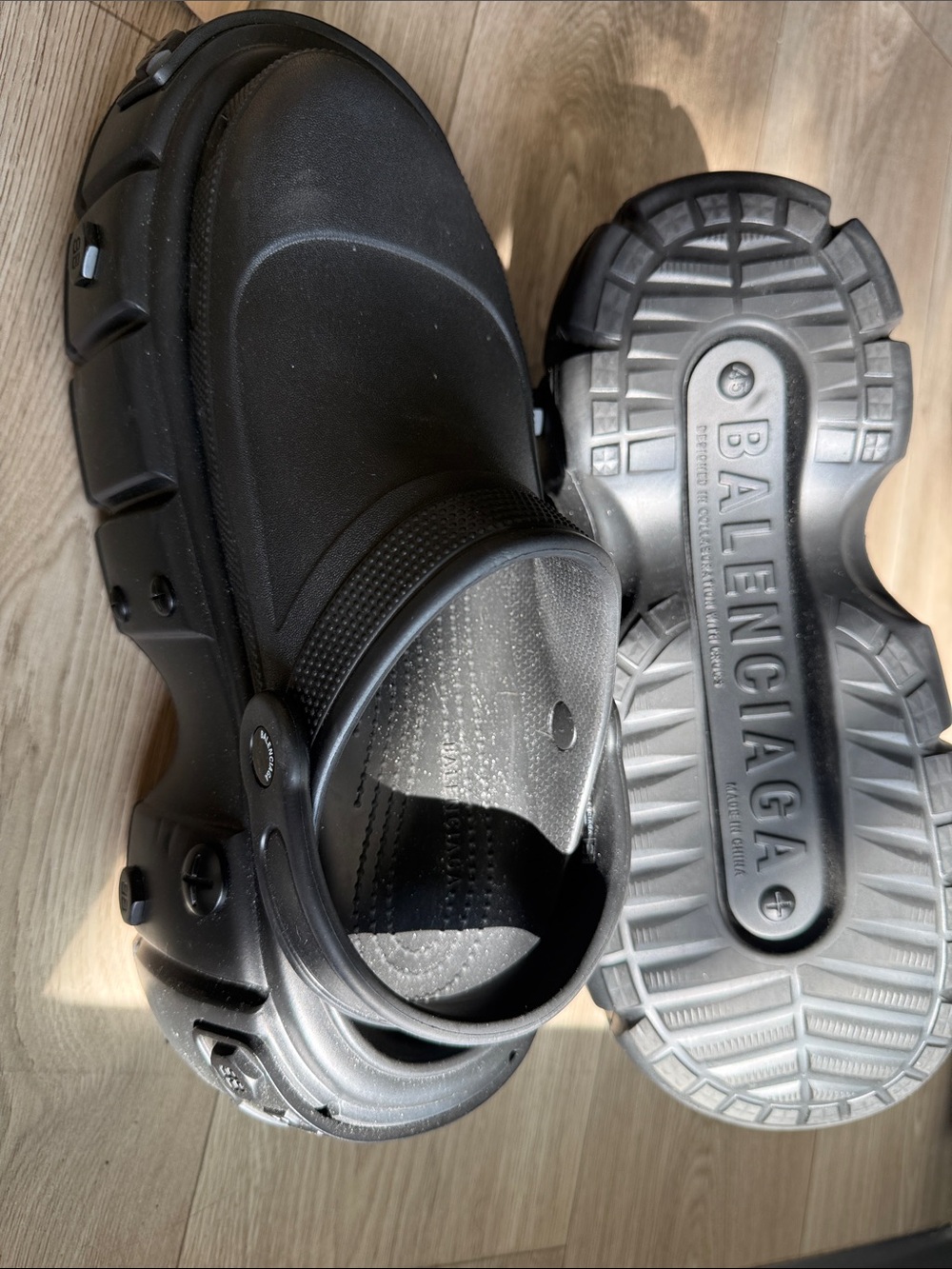 Balenciaga x Crocs HardCrocs mules